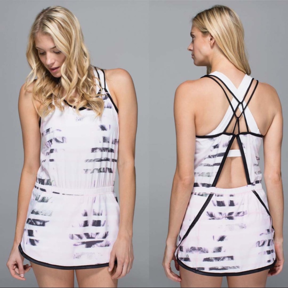 Lululemon Sweaty or Not Runsie in Sunset Stripe 4